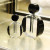 Hot Sale Unique Design Clear and Black Glass Perfume Bottles