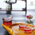 New Unique Design Transparent Glass Teapot Set with Cups