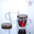 Wholesale New Design Trasparent Double Wall Glass with Wooden Lid
