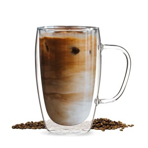 High Borosilicate Double Wall Coffee Glass Cup Insulated Coffee Mug Tea Cups Latte Cups