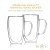 High Borosilicate Double Wall Coffee Glass Cup Insulated Coffee Mug Tea Cups Latte Cups