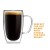 High Borosilicate Double Wall Coffee Glass Cup Insulated Coffee Mug Tea Cups Latte Cups