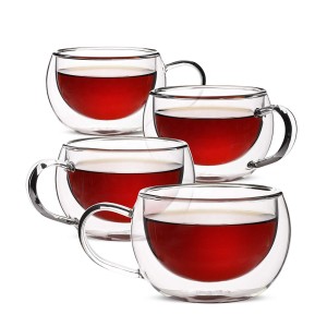 Perfect Insulated Tumbler Double Wall Insulated Glass Coffee Cups for Drinks Espresso Latte Beverage