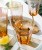 Popular Colored Hammered Glassware Gold Rimmed Cup Different Shapes Goblet Glasses for Party Red Wine Glass Goblets Set