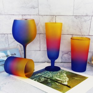 New Product Ideas 2023 Colorful Wine Glasses Kitchen & Tabletop Juice Glass Eco Friendly Products Round Red Wine Glass