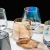 Creative Fancy Diamond Glass Cups with Gold Rim Juice Water Whiskey Glass Custom Color Luster Amber Hexagonal Whisky Glass