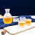 Japanese Style Wine Set Hammer Frosted Sake Pot Fruit Wine Rice Shot Glass Cup Warm Wine Jug Dispenser with Gift Box