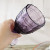 2023 Personalized Embossed Wedding Machine Pressed Vintage Wedding Thick Colored Purple Glass Goblets Red Wine Glasses Water Cup