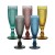 2024 Planner Solid Color Embossed Vintage Champagne Flute Glass Cocktail Coupe Colorful Diamond Champagne Glasses Wine Glasses