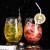 2023 New Style Star Sky Home Stemless Wine Glasses Cold Drinking Glass Cups Custom Logo Printing Pink Restaurant Glass Cup