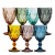 Vintage-Inspired Pattern 250Ml Amber Solid Color Embossed Engraved Vintage Glasses Wine Colored Glass Goblets Color Glass