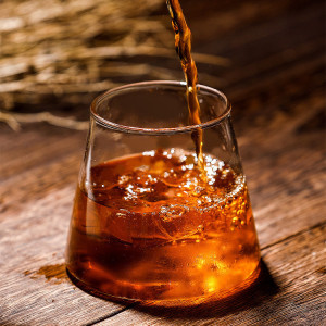 Fuji Mountain Whiskey Glass Shaped Custom Whisky Tumbler Wine Cocktail Glasses Cups for Home Restaurant