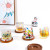 Hand Painted Tumbler Whisky Glass Crystal Multicolor Decompression Turn Shaker Glass Drink Cup Colored Rotating Liquor Glasses