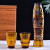 Europe Style the Koi Fish Cups Design Creative Blue Glass Cup Set Water Wine Tumbler and Amber Drinking Glasses Tumblers Bulk