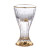 Creative Gold Rim Wine Cup Set Household Crystal Wine Whiskey Cup Blank Sublimation Espresso Glasses Small Bullet Shot Glass