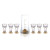 Creative Gold Rim Wine Cup Set Household Crystal Wine Whiskey Cup Blank Sublimation Espresso Glasses Small Bullet Shot Glass