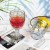 Deluxe Party Use Luster Coloured Pressed Glass Goblets Vintage Tumbler Wedding Hi-ball Amber Glass Cup Goblet Glass