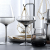 Wholesale European Vintage Glass Cups Whisky Cocktail Wine Glass Coupe Set Grey Smoke Creative Champagne with Black Stem Wedding