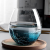 Wholesale Vintage Cracked Ice Pattern Custom Blue Glass Wine Goblets Creative Champagne Glass and Tumbler Glass Cups