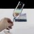 Electroplating Ribbed Luster Custom Logo Red Wine Tasting Glass Champagne Flute Stemless Wine Glass Cocktail Wine Glasses