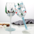 Hot Celebration Custom Logo Wine Glass Christmas Goblet Christmas Clear with Red Stem and Black Base Support OEM ODM Service