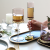 Nordic Pink Smoke Stemless Wine Glass Sets Champagne Glass Flue Gold-plated Bottom Wine Goblet Plating Wine Glass