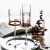Nordic Pink Smoke Stemless Wine Glass Sets Champagne Glass Flue Gold-plated Bottom Wine Goblet Plating Wine Glass