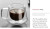 6.7oz Safe Non-toxic Double Glass Coffee Mug with Handle High Quality Glass Manufacturing Factory