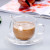 260ml Double Coffee Cups with Handles Transparent High Borosilicate Glass Tea Cup Fashion Lovers Mugs