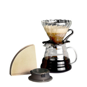 OEM Beginner Coffee Maker Set Coffee Kit Pot Dripper Paper Filter,coffee Pot Set