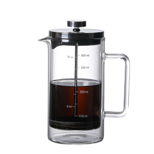 Hand Brewed 350/600ml Double Wall French Press Coffee and Tea Pot