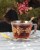97302 TEA SET with HANDLE SULTANI 24Ct. GOLD 6 Tea Cups(195 Ml ) 6 Saucers
