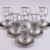 18 Pc Tea Set (6 Tea Cups + 6 Coffee Cups + 6 Saucers) - Decor: Petek, Color: Silver
