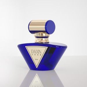 Unique Custom Portable Empty Triangle Shape Spray Glass Square 50 Ml Colorful Perfume Bottle Perfume Atomizer