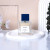 30ml 50ml 100ml Square Transparent Perfume Glass Bottle with Golden Square Cap