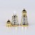 8ml Middle Eastern Luxury Style Fancy Refillable Electroplated Glass Roll on Perfume Bottle