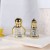 8ml Middle Eastern Luxury Style Fancy Refillable Electroplated Glass Roll on Perfume Bottle