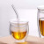 Double Lager Glass Cup with Glass Cover and Straw Large Capacity Heat-resistant Cup with Lid