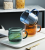 Factory Direct Sales Colored Glass Double Water Cup Office Drink Cup Coffee Cup Belt B