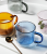 Factory Direct Sales Colored Glass Double Water Cup Office Drink Cup Coffee Cup Belt B