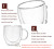 Wholesale Customized Double Layer Clear Coffee Tea Glass Cups Double Wall Glass Cup
