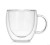 Wholesale Customized Double Layer Clear Coffee Tea Glass Cups Double Wall Glass Cup