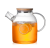 Factory Direct Sale Heat-resistant Glass Cold Water Kettle, Tea Pot with Bamboo Cover, Stainless Steel Cover
