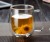 Factory Outlet 250ml Double Glass Simple Coffee Cup with Handle
