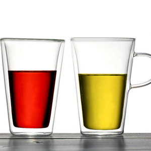 Factory Direct Sales of Large Capacity Double Glass Water Cup Household Coffee Cup