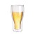Amazon Hot 17oz Cnglass Handmade Double Wall Cold Insulated Beer Can Shaped Glass Pilsner Beer Glass Cup Europe Party Beer Mugs