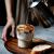 Wholesale High Borosilicate Coffee Juice Drink Glass Coffee Cup with Vertical Stripes
