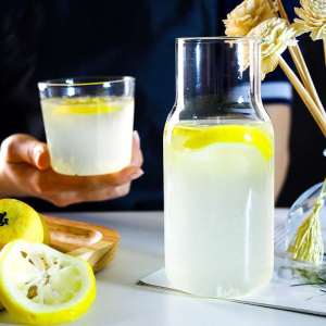 Hot Selling Clear High Boronsilicon Cold Water Glass Teapot and Cup Set