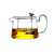 Wholesale 550ml Heat Resistant Glass Teapot with Tea Strainer and Colorful Handle