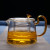 Wholesale 550ml Heat Resistant Glass Teapot with Tea Strainer and Colorful Handle